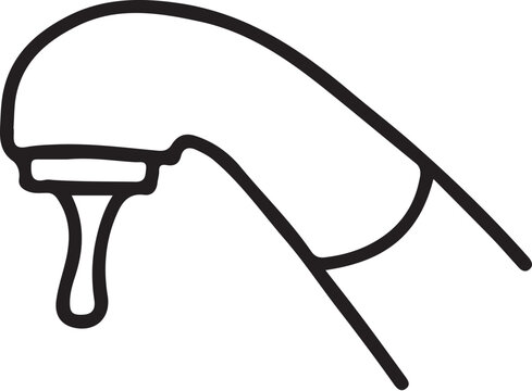 recommend clip art: 水道の水漏れ線画