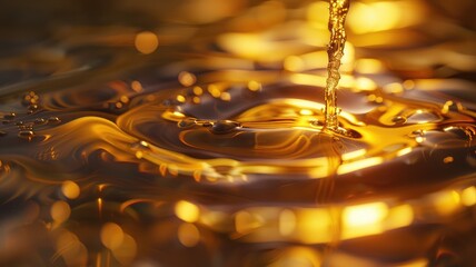Drops of golden oil 3