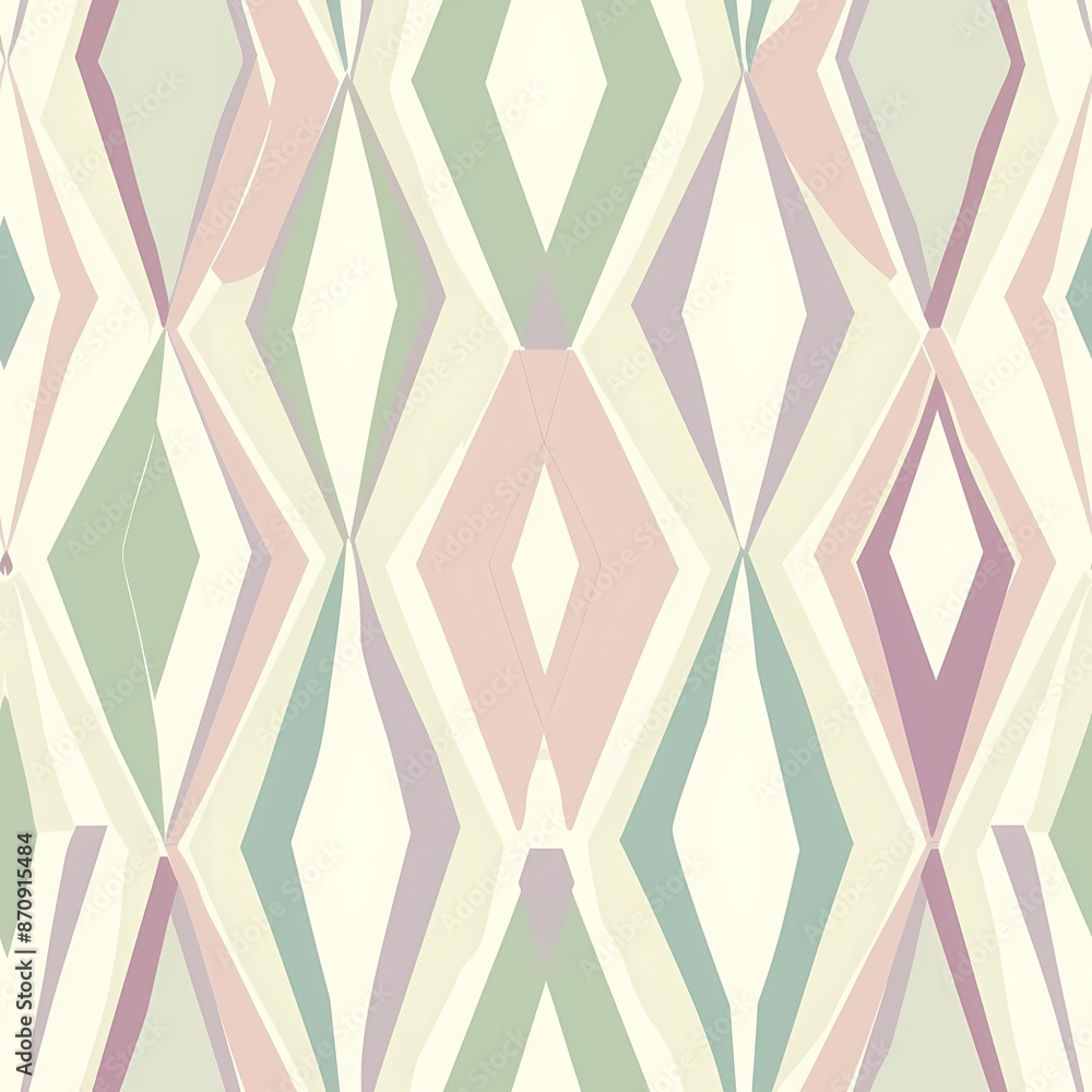 Poster abstract geometric pattern in soft colors