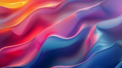 Fototapeta premium An abstract gradient background with blurry vibrant colours and smooth wave patterns ideal for contemporary and artistic projects