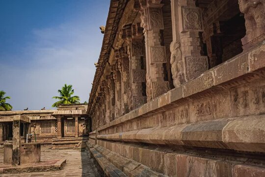 Shri Airavatesvara Temple is a Hindu temple located in Dharasuram, Kumbakonam, Tamil Nadu. It was built by Chola emperor Rajaraja-2. The temple dedicated to Shiva. It is a UNESCO World Heritage Site.	