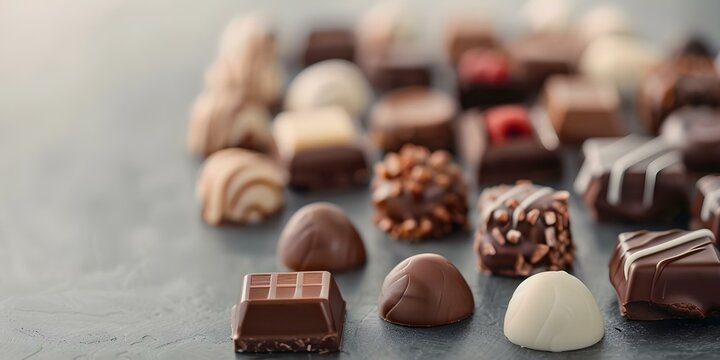 Celebrate World Chocolate Day with a variety of chocolates. Concept World Chocolate Day, Chocolate Treats, Delicious Cocoa Creations, Chocolate Desserts, Chocolate Pairings