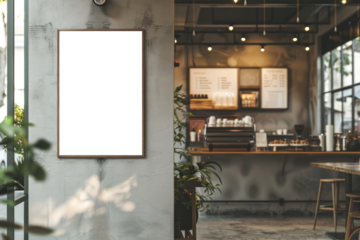 Shop sign png mockup, transparent background