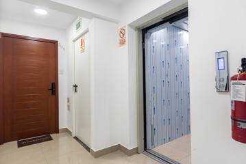 lobby entrance of apartment with elevator
