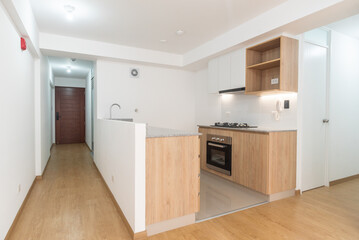 modern kitchen interior with kitchen