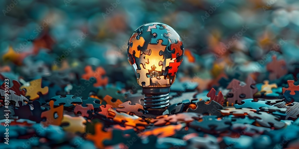 Poster enhance critical thinking skills by visualizing and solving complex problems creatively. concept pro