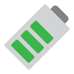Battery Vector Line Flat Design 