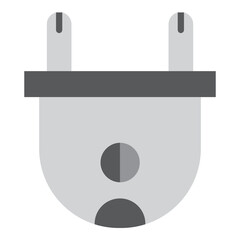 Plug Vector Line Flat Design 