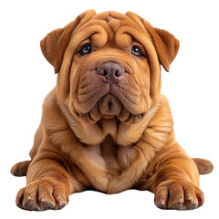 Shar Pei isolated on white background, transparent background
