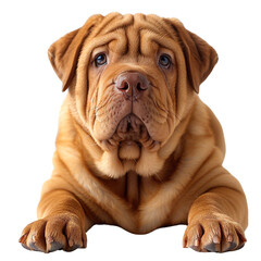 Shar Pei isolated on white background, transparent background
