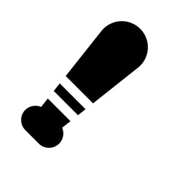 baseball bat glyph icon