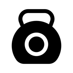 kettlebell glyph icon