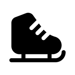 ice skate glyph icon