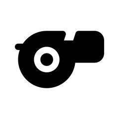 whistle glyph icon