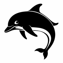 Obraz premium dolphin isolated on white background