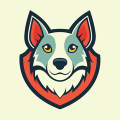 Pet Logo Illustration On solid background