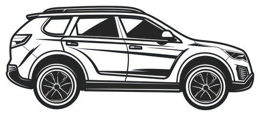 Naklejka premium PNG Transportation automobile vehicle car