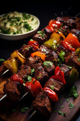 Beef Tenderloin Shashlik. Generative AI tools