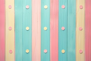 Colorful Pastel Polka Dot and Striped Background. ai generative
