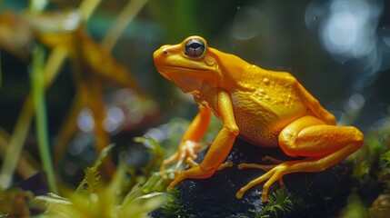 Exotic Golden Mantella Frog from Madagascar