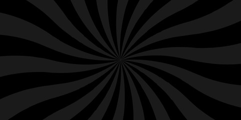 	
Vector Abstract black and gray sun rays sunburst backdrop background. seamless retro vintage burst sunrise sunbeam element spiral striped illustration sunray template wallpaper design