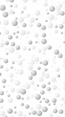 Gray Dots Balls on White Background, Abstract Image, Texture, Pattern Background, Wallpaper, Background, Cell Phone Cover and Screen, Smartphone, Computer, Laptop, 9:16 and 16:9 Format - PNG