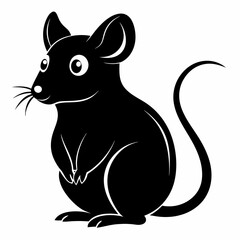 black and cartoon cat