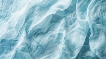 Fototapeta premium Arctic light blue abstract vintage fabric background for design. Fabric cloth canvas texture. Rough, grain. Matte