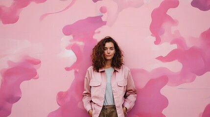 Fototapeta premium trendy camouflage pink