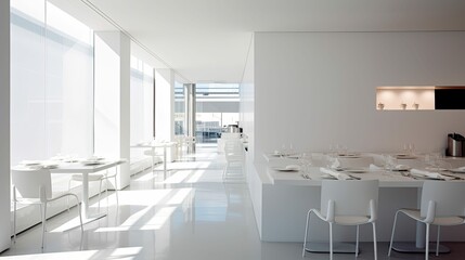 Fototapeta premium simple restaurant interiors