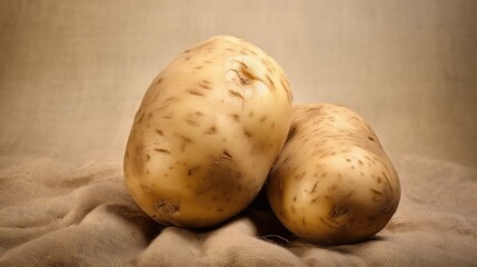 Fototapeta premium skin raw potato vegetable