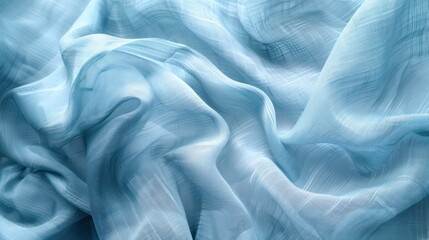 Obraz premium Arctic light blue abstract vintage fabric background for design. Fabric cloth canvas texture. Rough, grain. Matte, blue grey