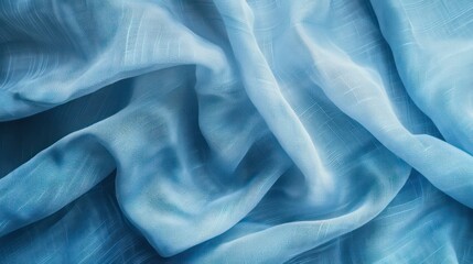 Obraz premium Arctic light blue abstract vintage fabric background for design. Fabric cloth canvas texture. Rough, grain. Matte, blue grey