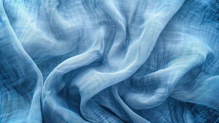 Obraz premium Arctic light blue abstract vintage fabric background for design. Fabric cloth canvas texture. Rough, grain. Matte, blue grey