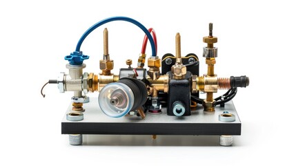 Isolated white background image of soldering vacuum pump with clipping path