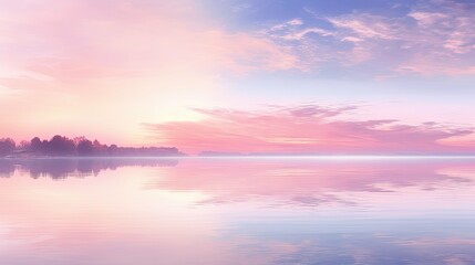 Naklejka premium lake pastel layout