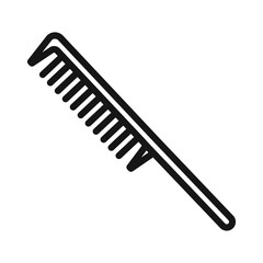 Hair comb icon Black line art vector