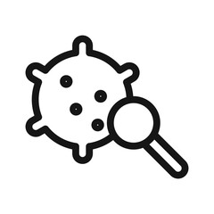 Oncology department icon Black line art vector