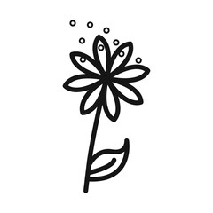 Pollen icon Black line art vector