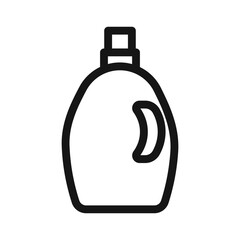 Softener clothes dirt icon Black line art vector