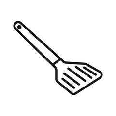 spatula icon Black line art vector