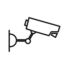 surveillance icon Black line art vector