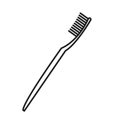 tooth brush icon (2) Black line art vector