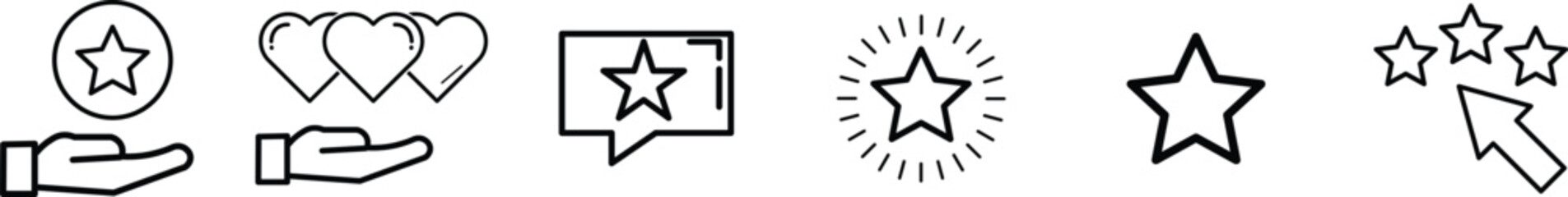
Customer review and feedback icon set. Containing rating, satisfaction, star, best or high service, quality, positive, thumb up, and survey icon.eps10