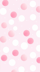 Pink Ball Dots on White Background, Abstract Image, Texture, Pattern Background, Wallpaper, Background, Cell Phone Cover and Screen, Smartphone, Computer, Laptop, 9:16 and 16:9 Format - PNG