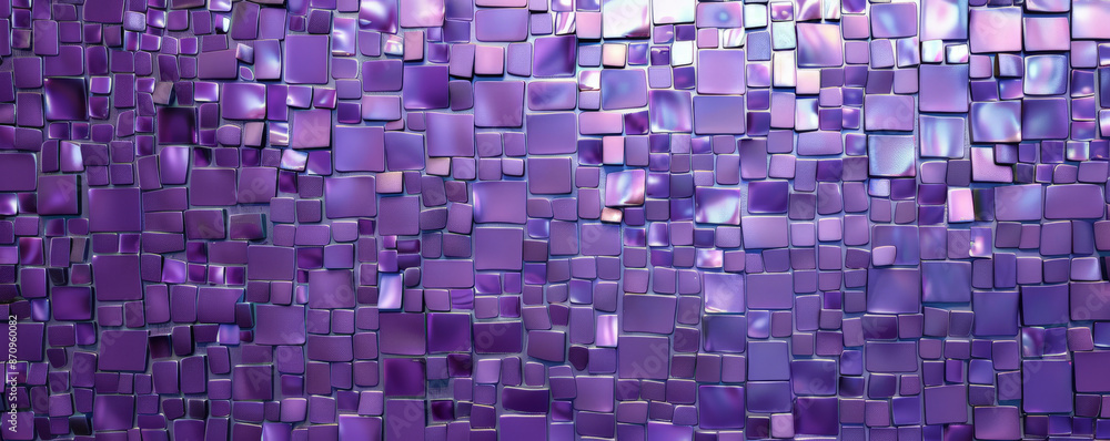 Aufkleber a mosaic pixel background with shades of purple, creating a rich and elegant pattern. the varied sha
