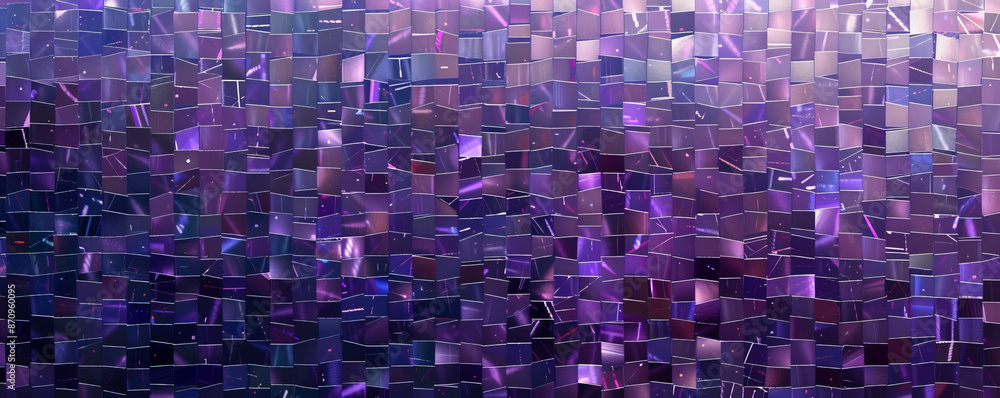 Aufkleber a mosaic pixel background with shades of purple, creating a rich and elegant pattern. the varied sha