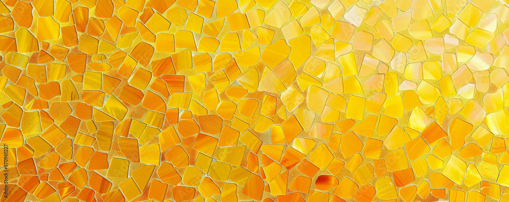Aufkleber a mosaic pixel background with shades of yellow, creating a bright and cheerful pattern. the varied 