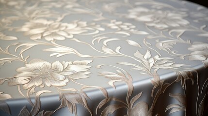 Fototapeta premium intricate silver damask