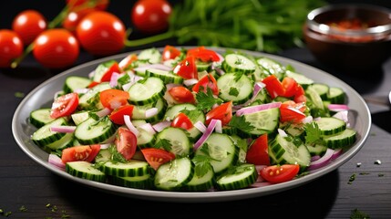 salad healthy cucumber background
